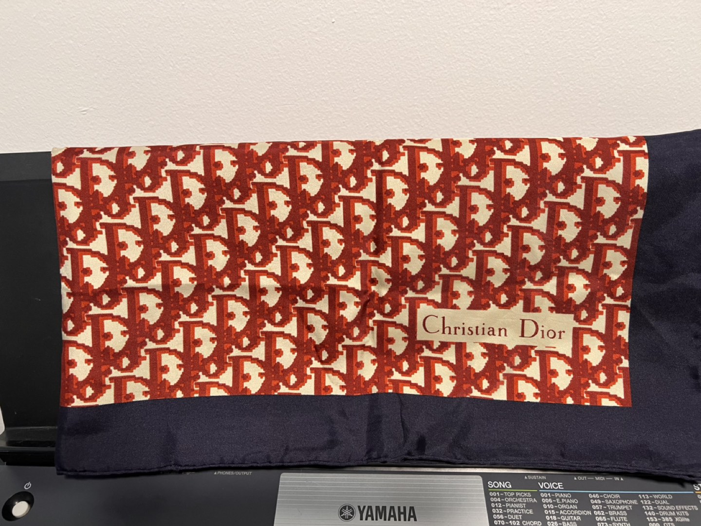 Christian Dior traditional square scarf