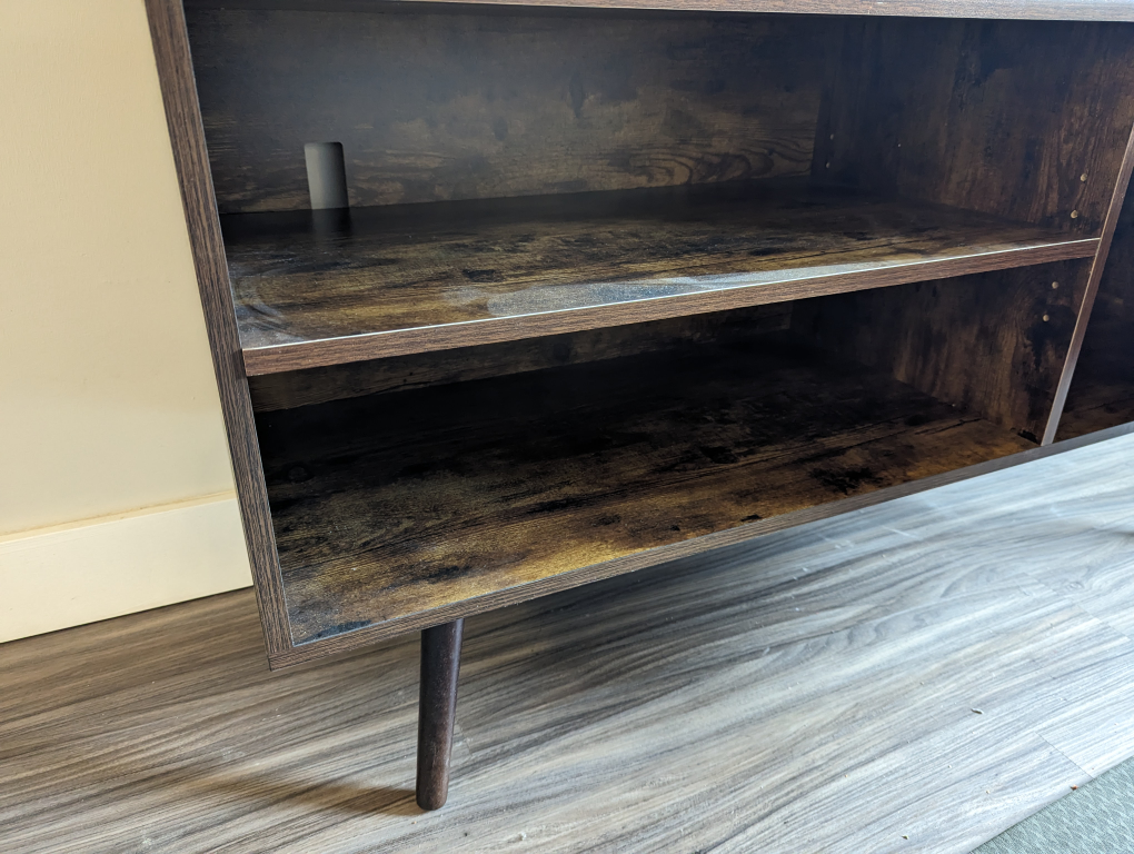 Dark Wood Retro TV Stand (55"W) - photo 2