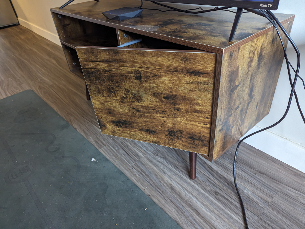 Dark Wood Retro TV Stand (55"W) - photo 3