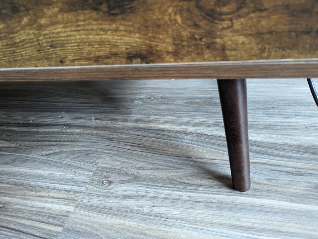 Dark Wood Retro TV Stand (55"W) - photo 4