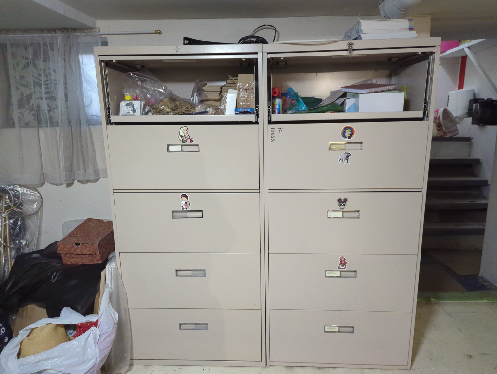 metal cabinets