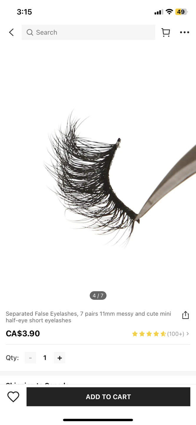 False eyelashes. Falsies. image indicator(4)