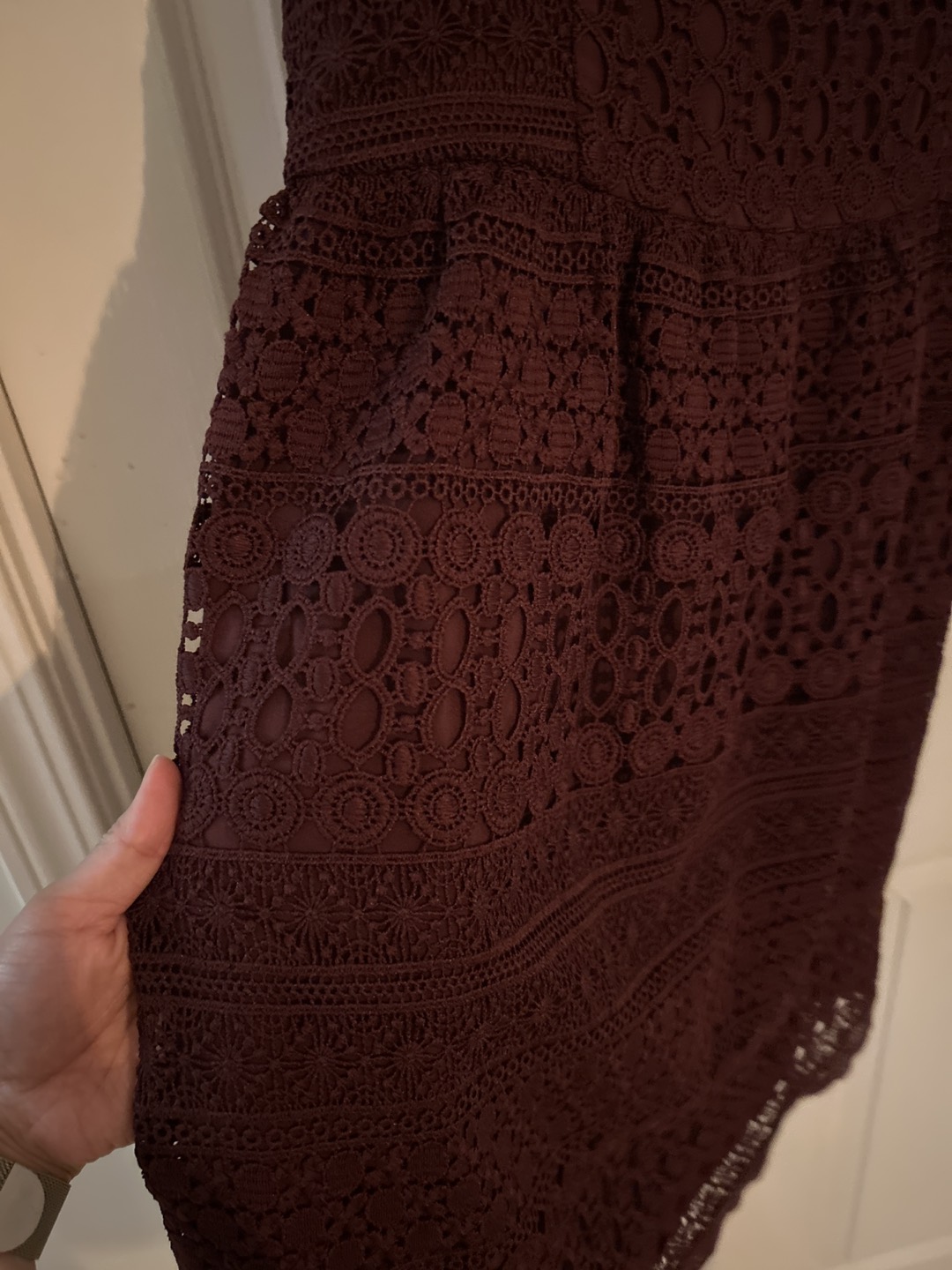Abercrombie burgundy dress - photo 3