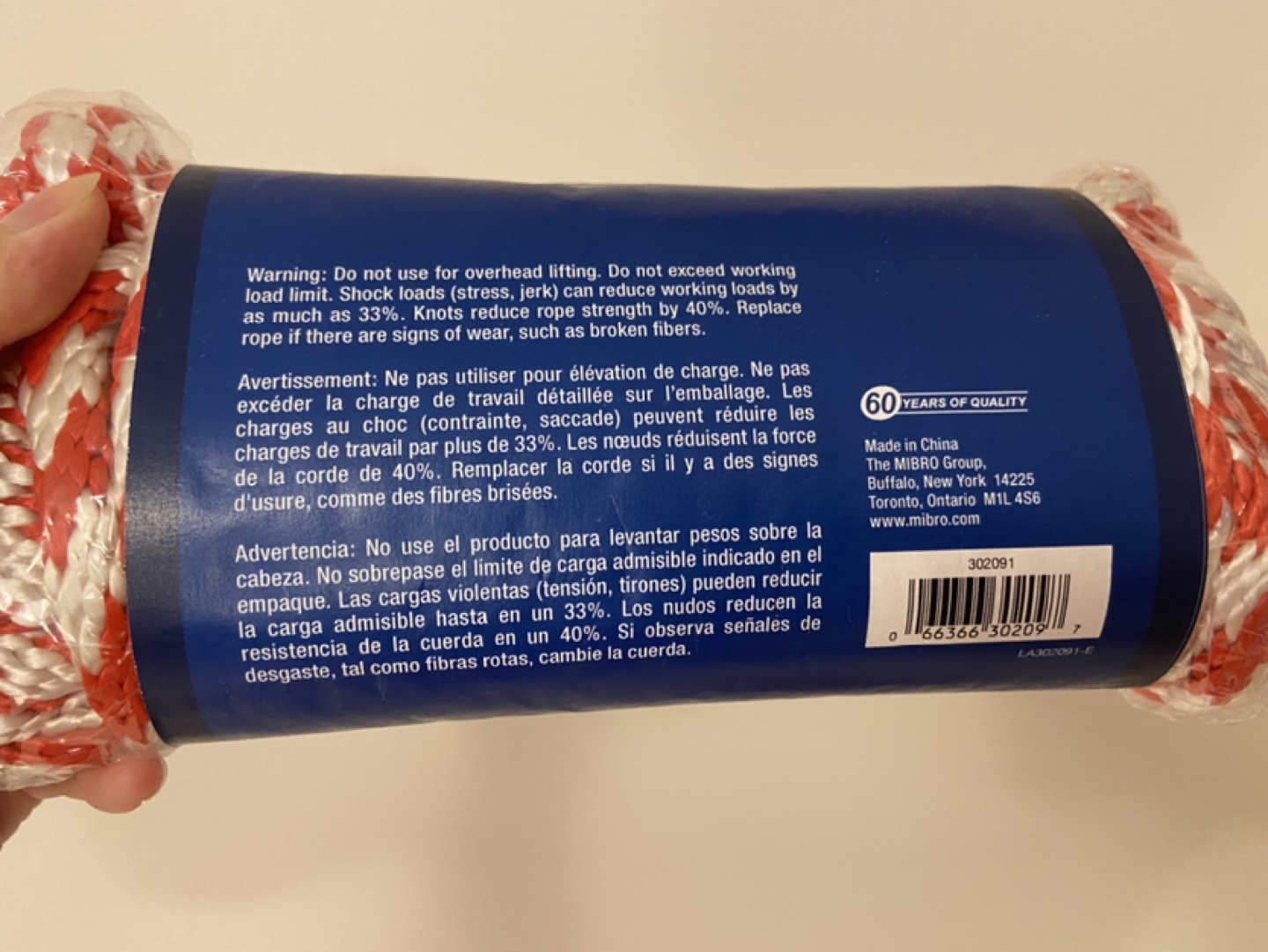 KingCord Polypropylene Smooth Braid 3/8” x 50’ image indicator(2)