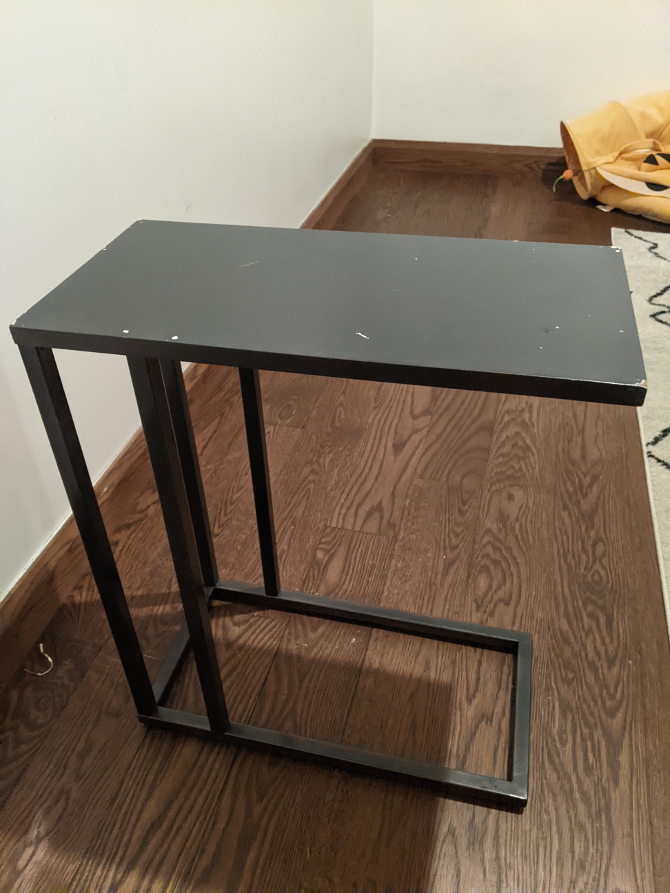 steel end table