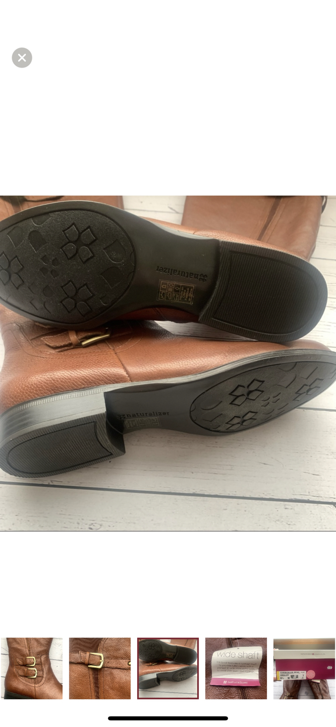 NATURALIZER Johanna Wide Calf Riding Boots size 8.5 image indicator(5)