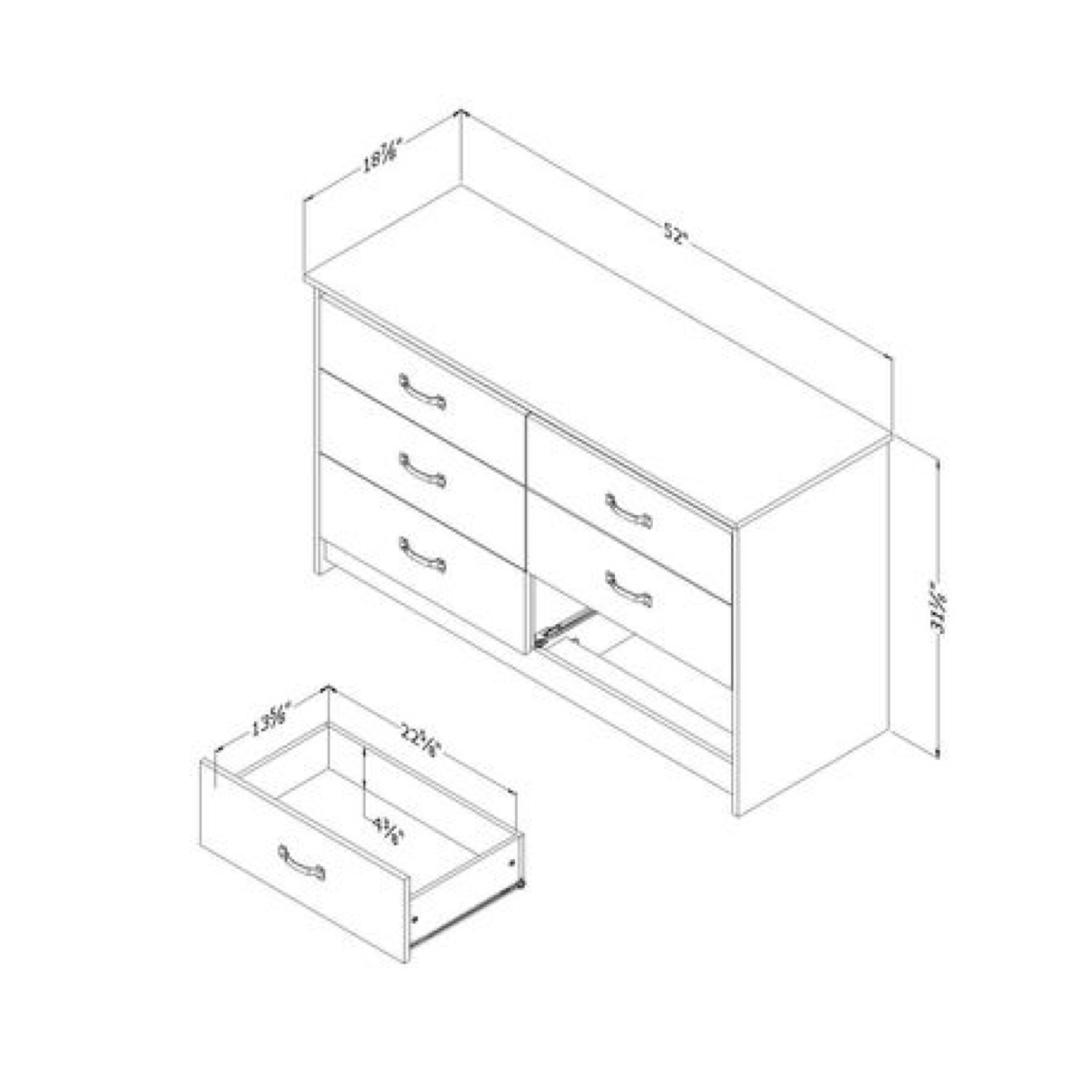 6-drawer Dresser - photo 3