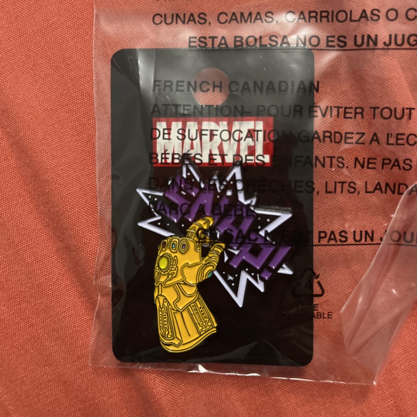 Marvel Infinity War Thanos Snap Pin image indicator(2)