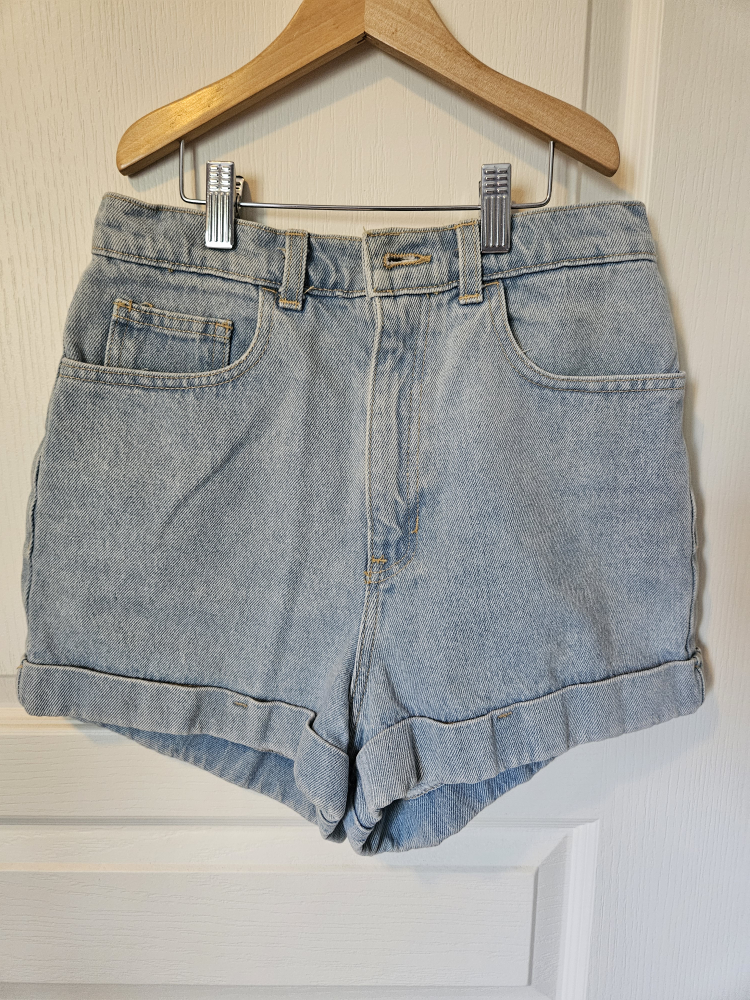 AA Denim Shorts (Blue & Black)