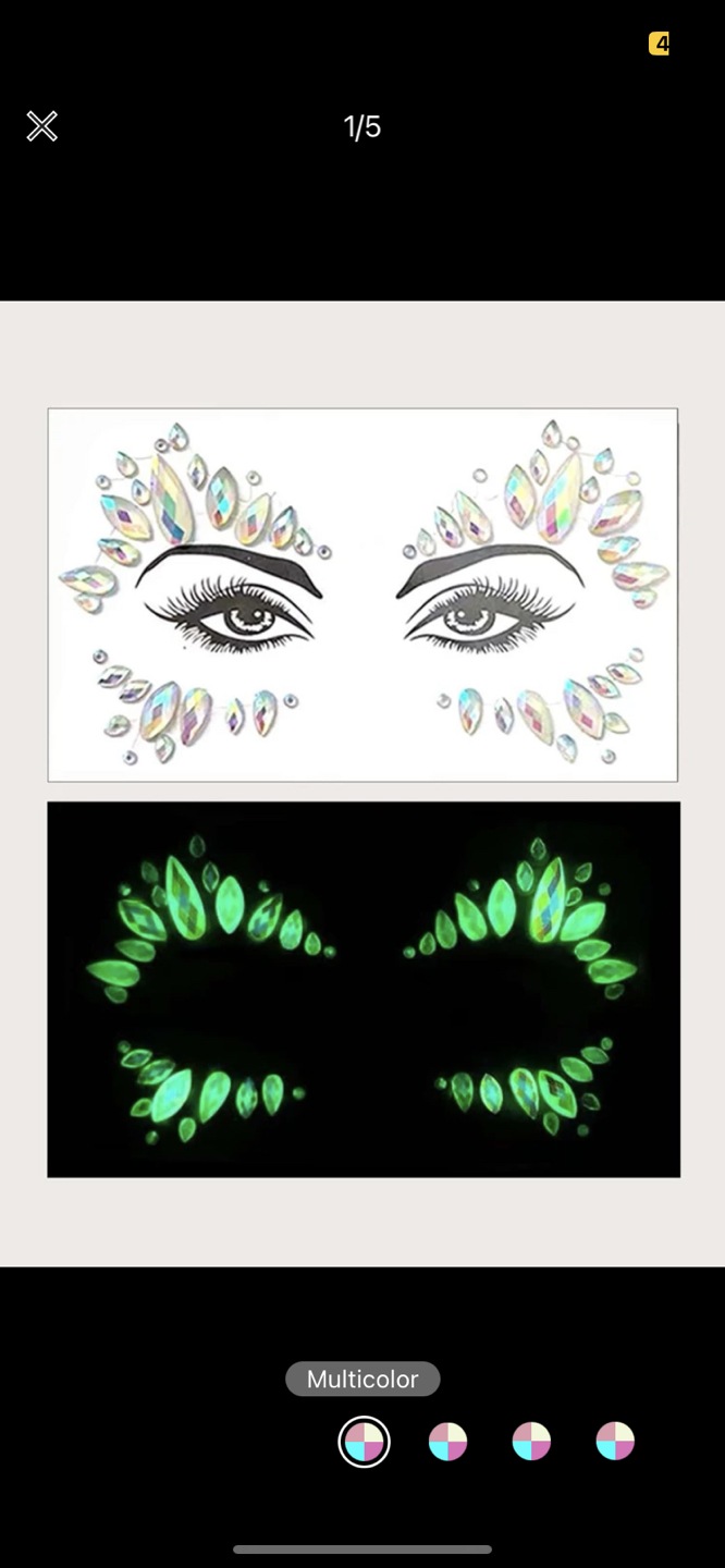 Eye diamond stickers - rave and events