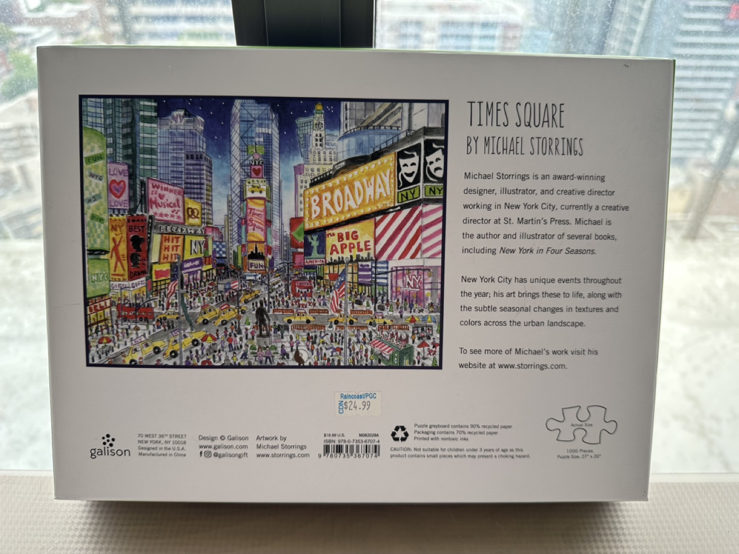 Galison Puzzle 100p piece_Time Square - photo 3