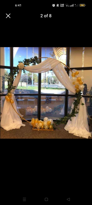 Event decor rental- backdrop arch with decor - photo 4
