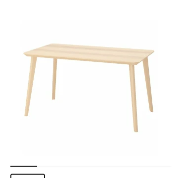 Ikea ash veneer table