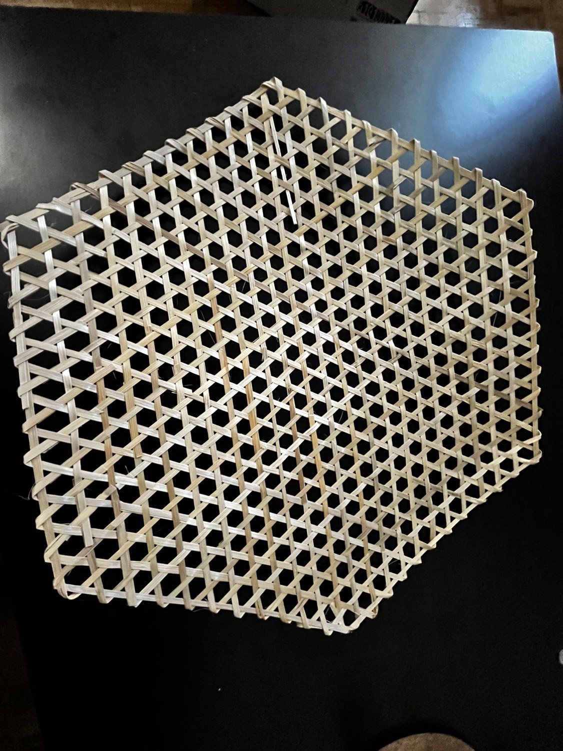 Weaved bamboo decor. #freecycle thumbnail