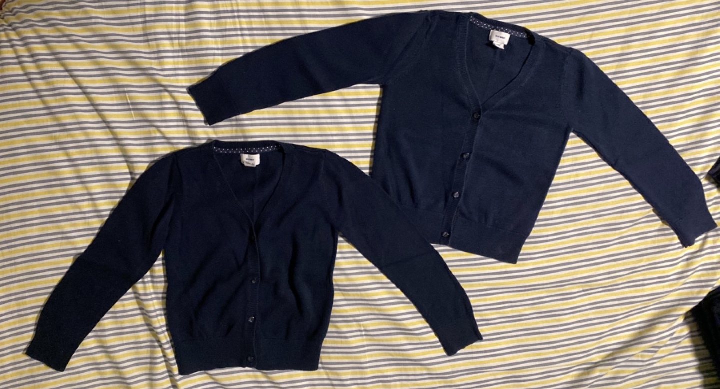 School Uniform Button-Front Cardigan for Girls - photo 2