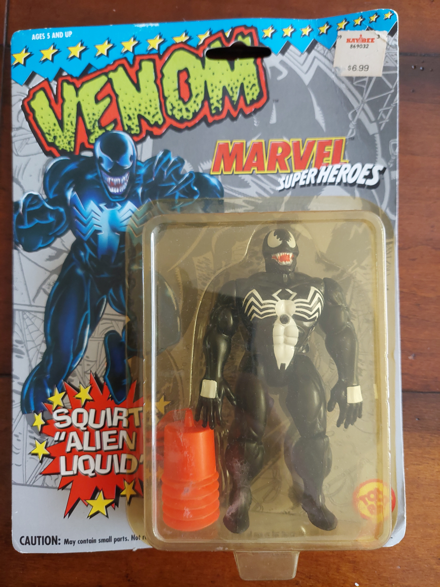 Toy Biz Venom w/ Squirts Alien Liquid Marvel Super-Heroes 1993 thumbnail