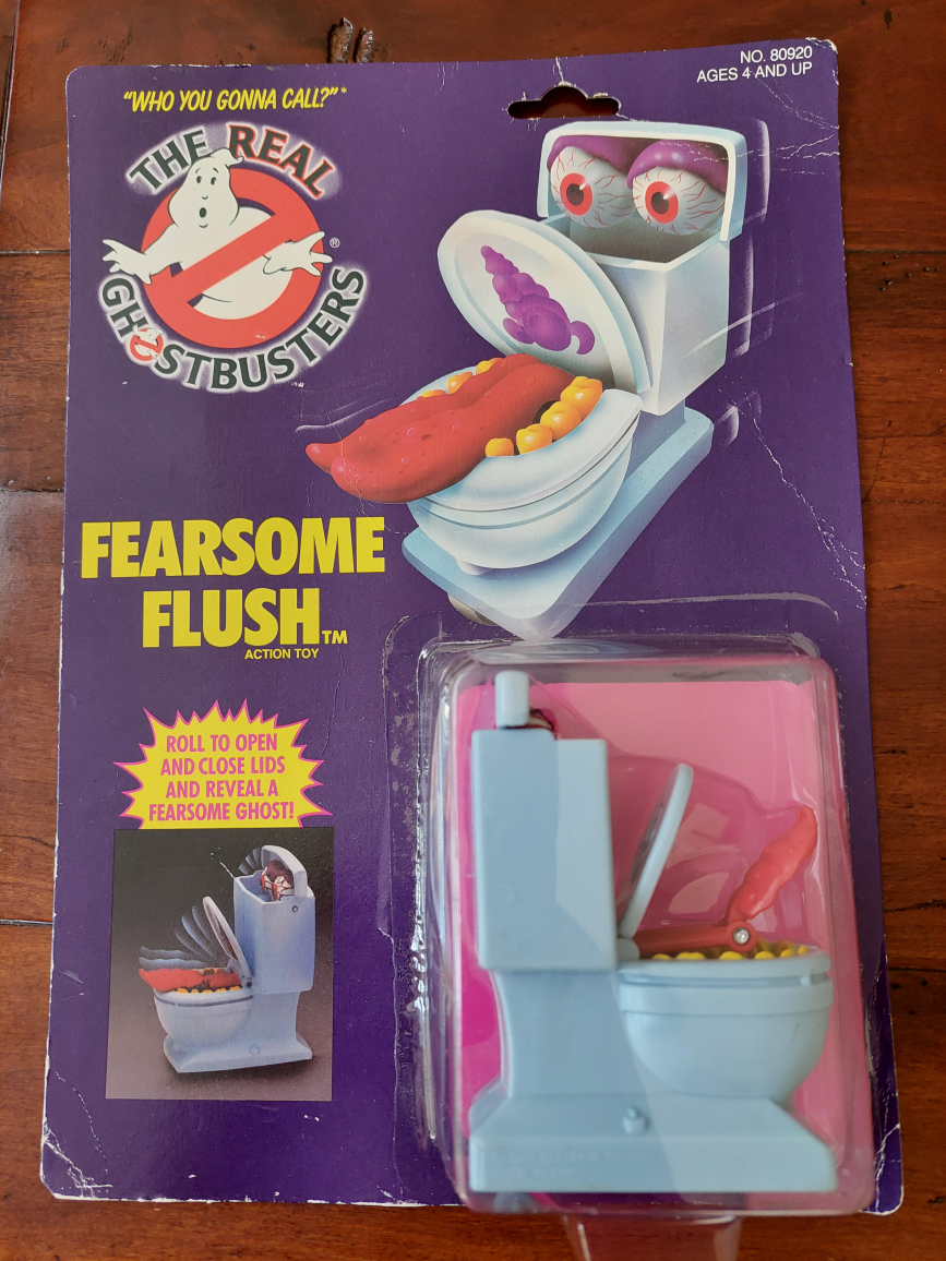 The Real Ghostbusters 1986 Kenner  Fearsome Flush Sealed Figure thumbnail