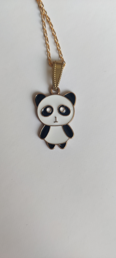 Panda pendant gold chain image indicator(3)