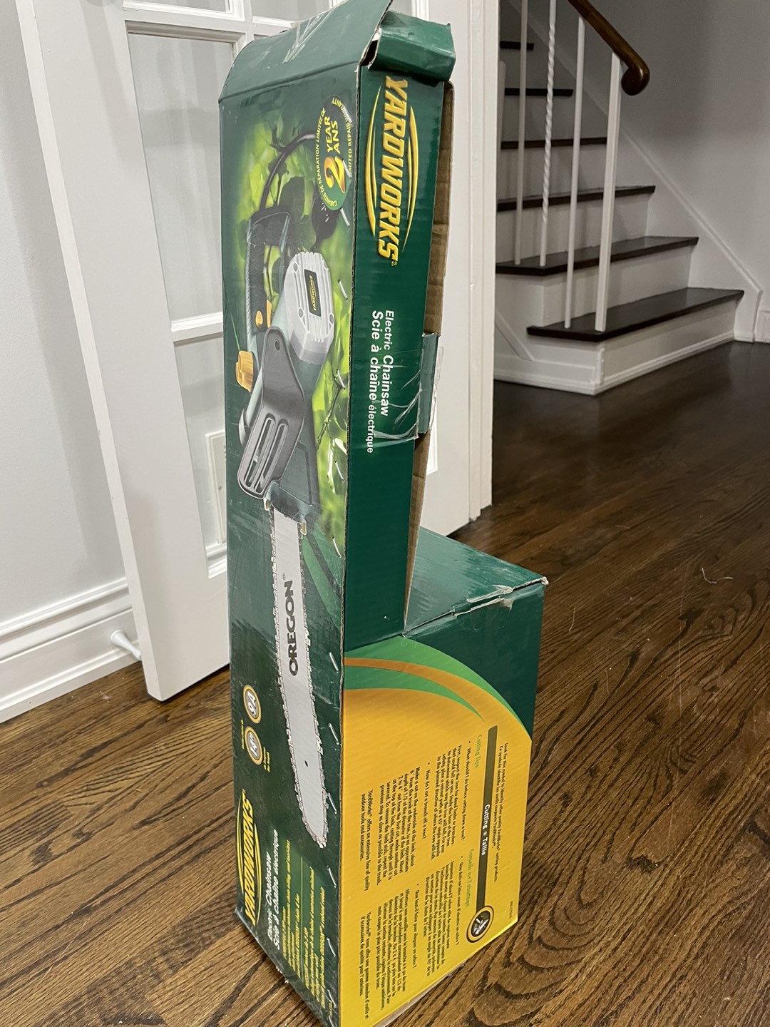 Yardworks 9 Amp Electric Corded Chainsaw, 14-in