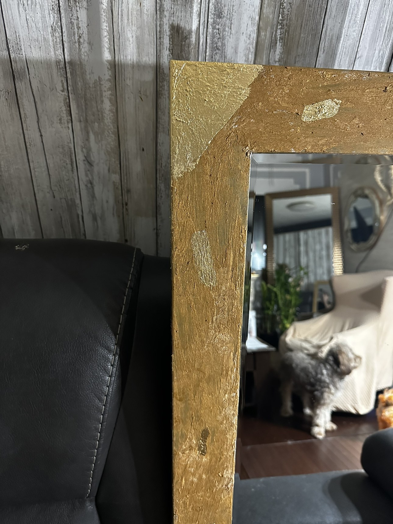Handmade beautiful mirror gold accent - photo 3
