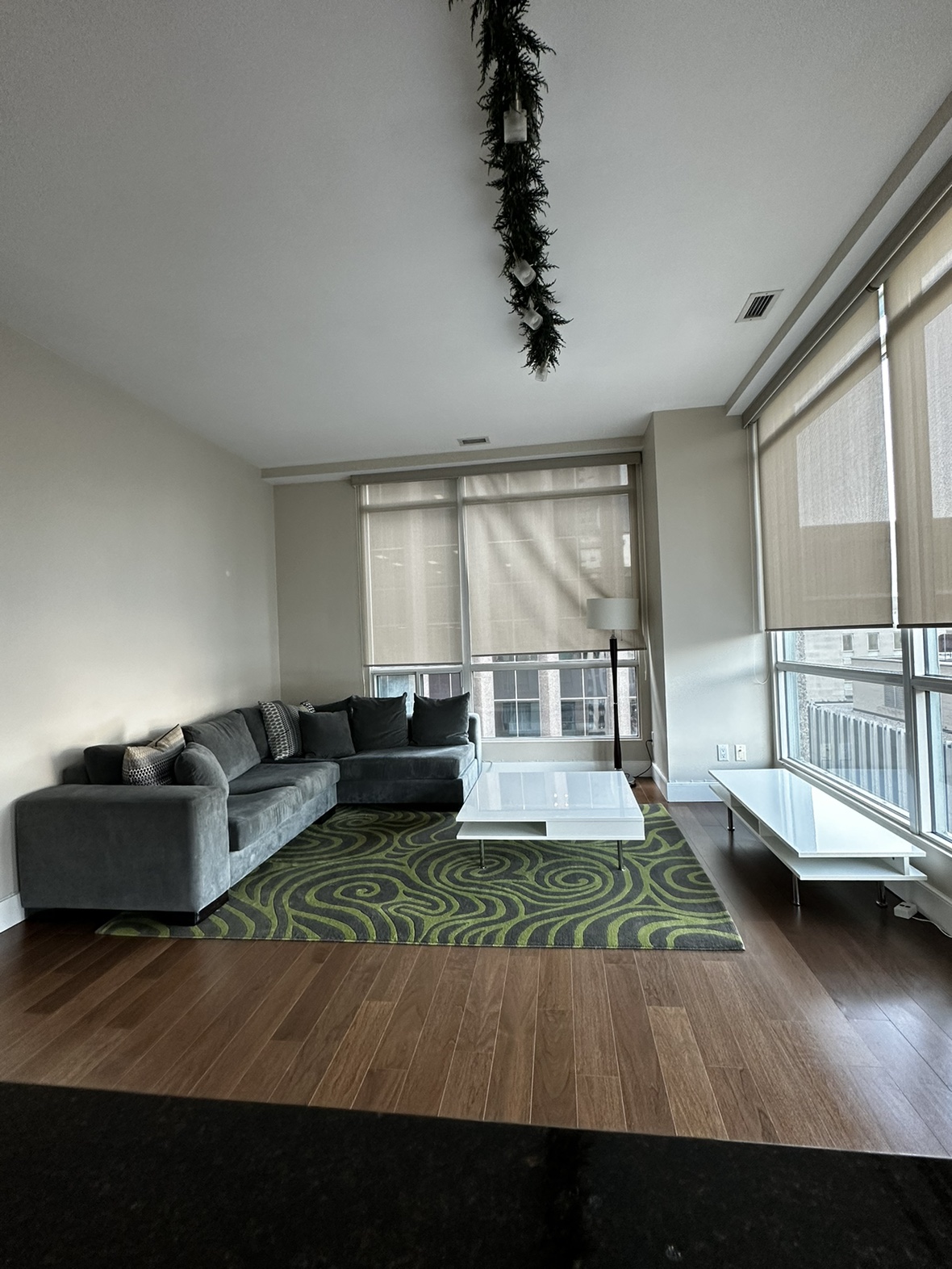 Custom dark grey sectional - photo 5