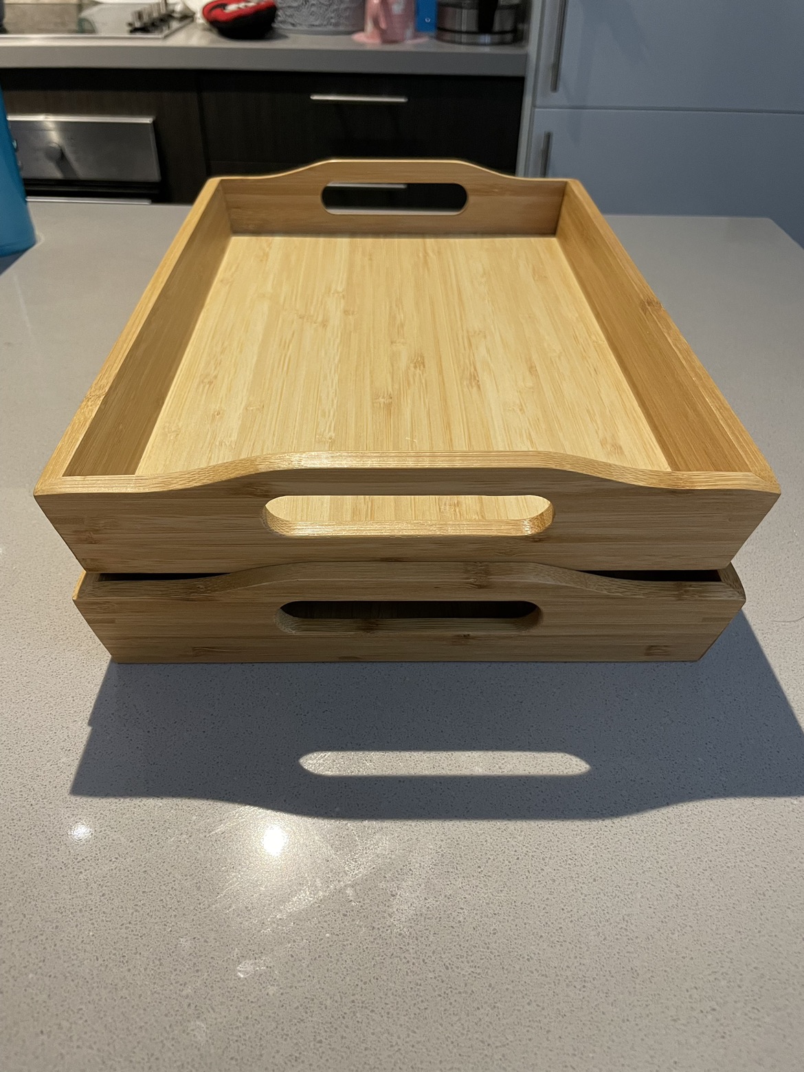Two IKEA Bamboo Trays thumbnail