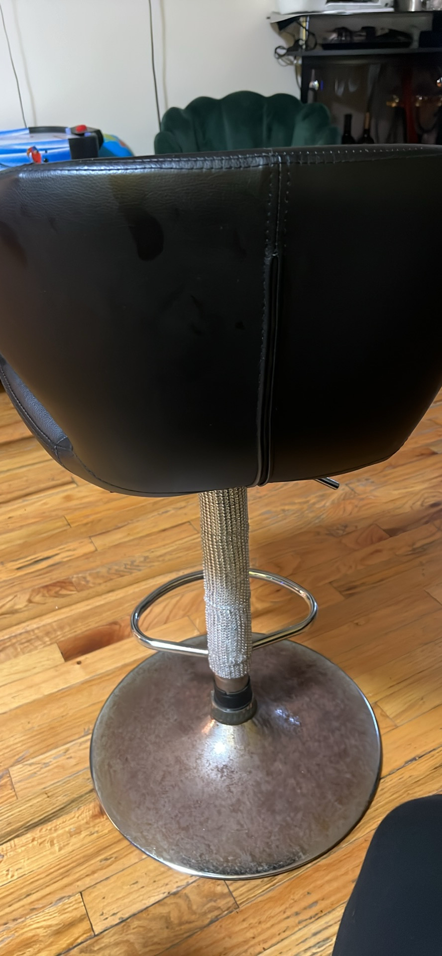 Black bar stool