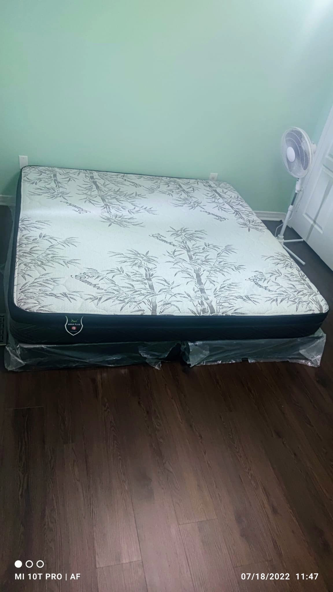 Move out sale! King size bed with box