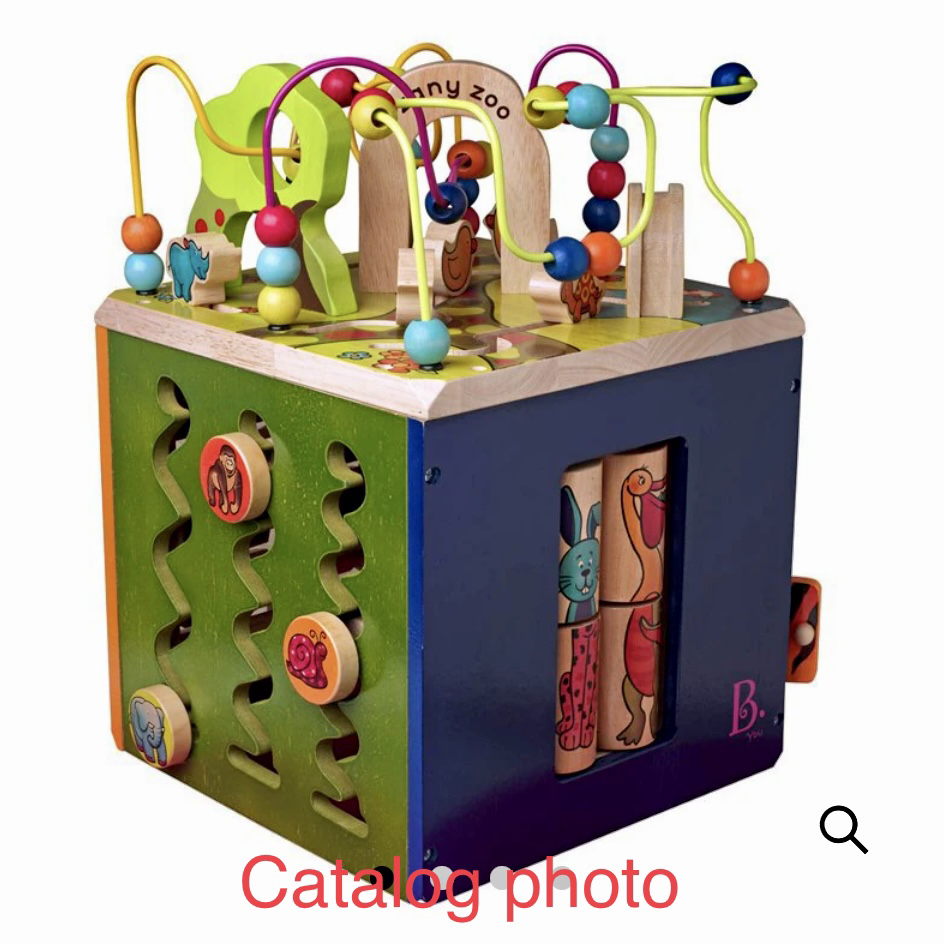Wooden Activity Zany Zoo Alpha Cube