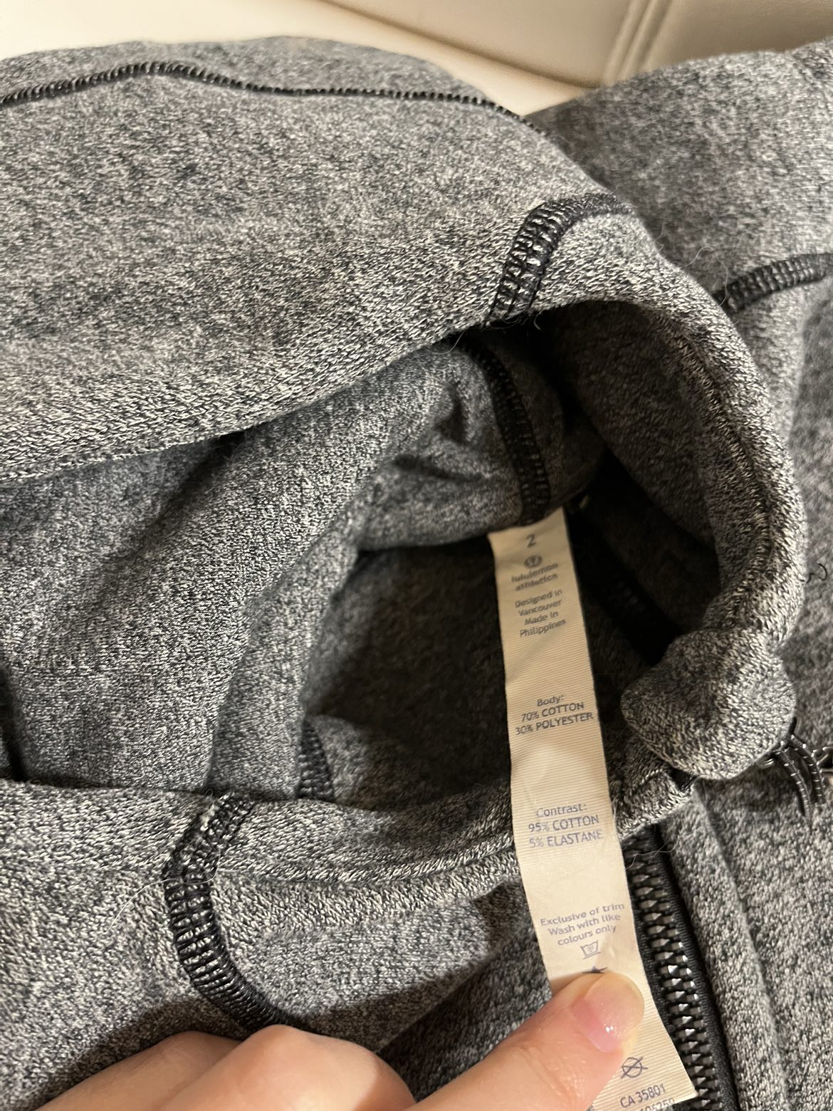 Lulu lemon zip up hoodie image indicator(2)