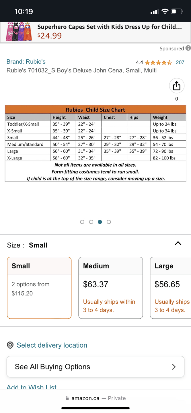 *NEW* WWE Costume kids image indicator(10)