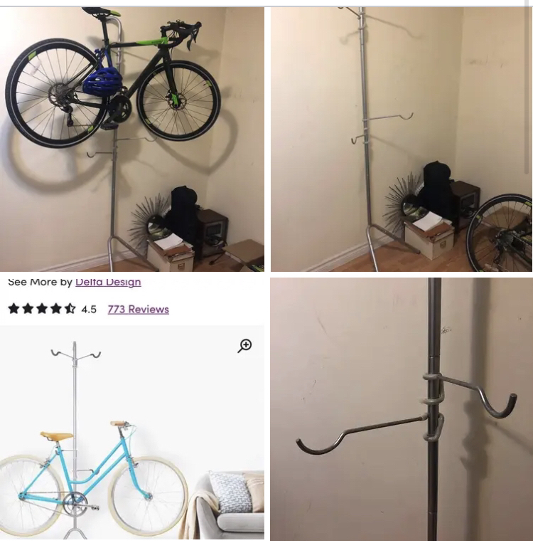 Bike wall rack for 2 bikes