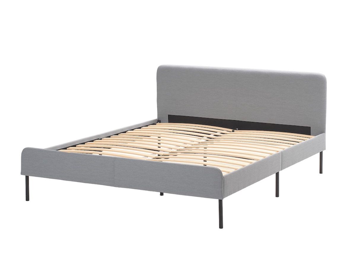 Ikea Slattum Queen  Bed frame (light grey) - photo 2
