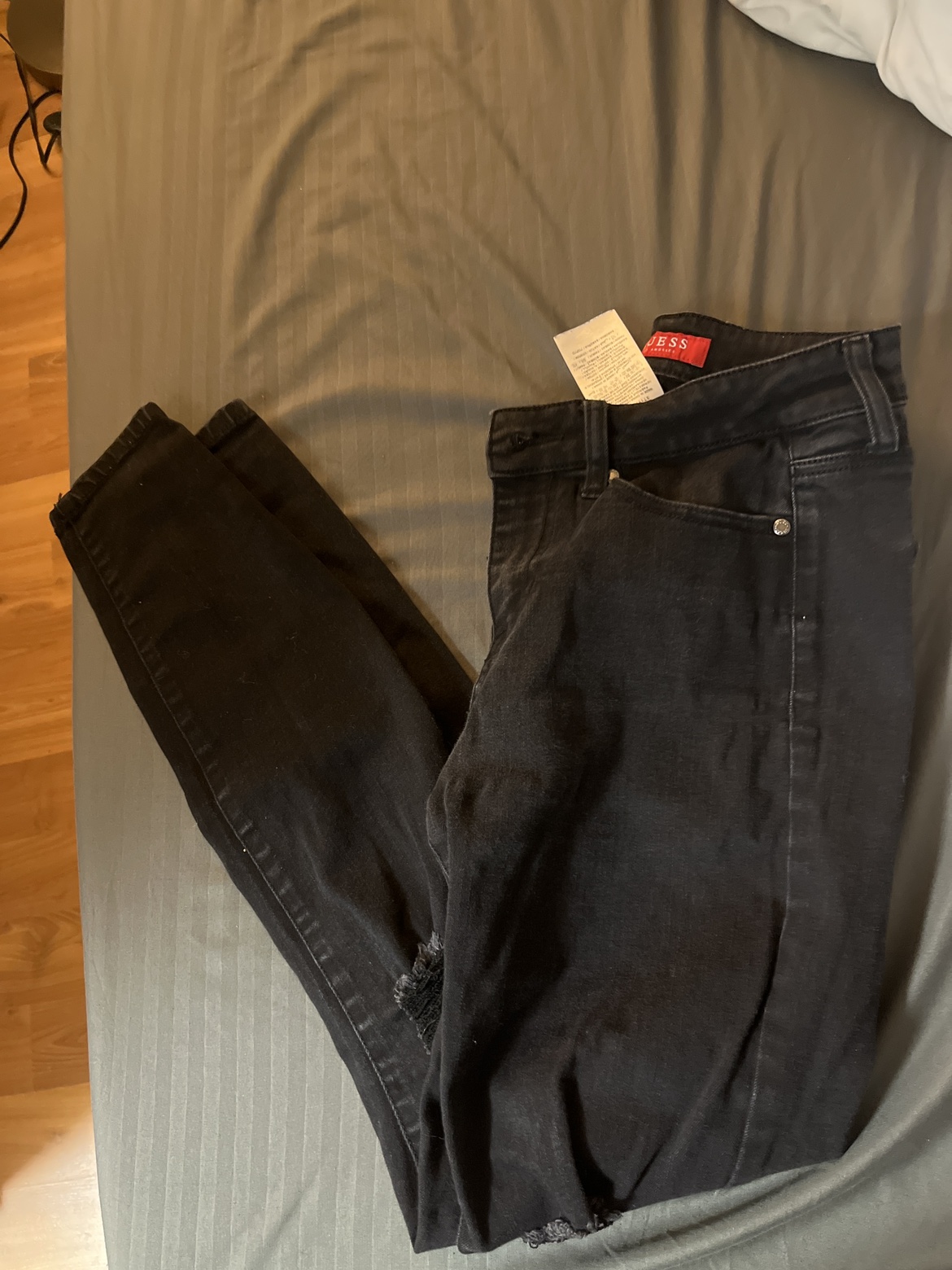 Like new black guess jeans - photo 2