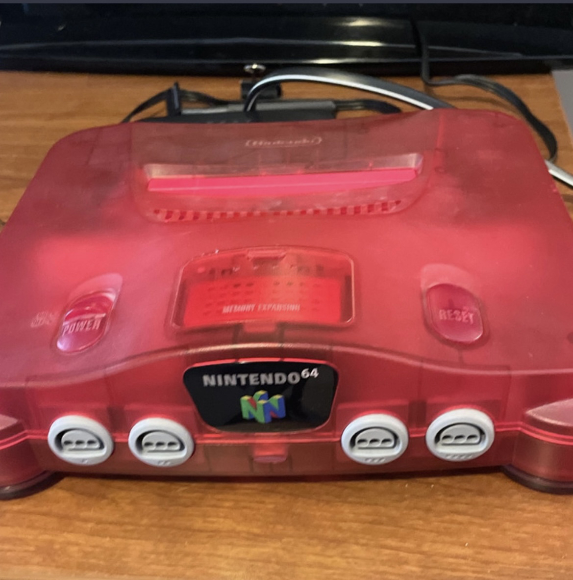 Nintendo 64 console watermelon red