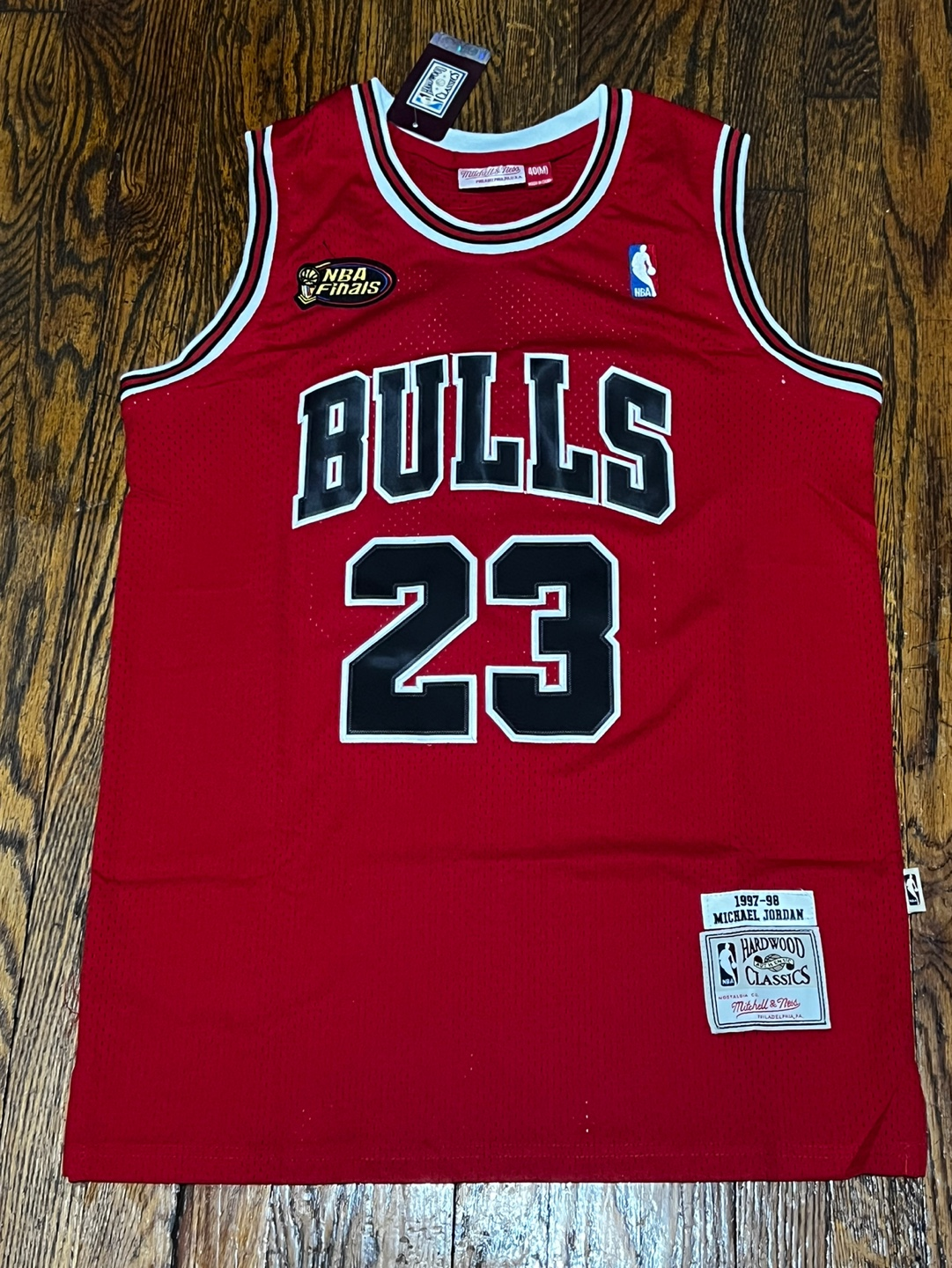chicago bulls Mitchell & Ness Hardwood Classic Final Jersey M💰