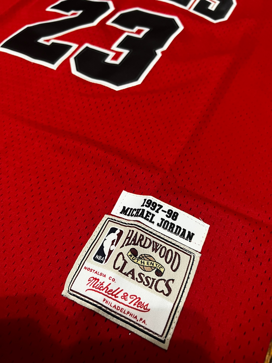 chicago bulls Mitchell & Ness Hardwood Classic Final Jersey M💰 - photo 3