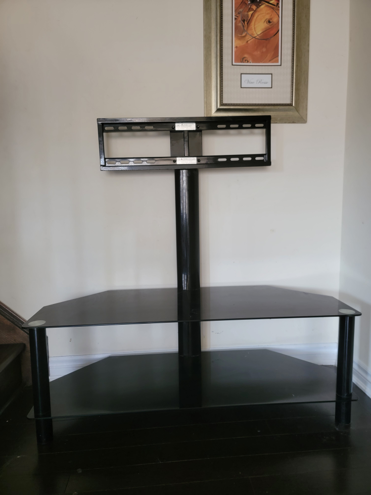 Glass TV stand