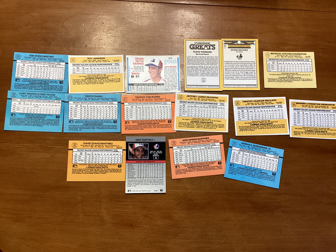 MONTREAL EXPOS UNOPENED BOX BASEBALL CARDS ! image indicator(9)