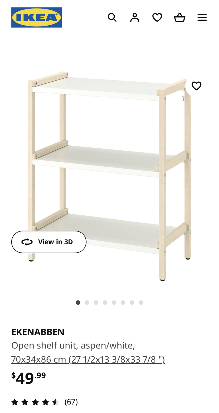 Ikea Open Shelf (Total 2) thumbnail
