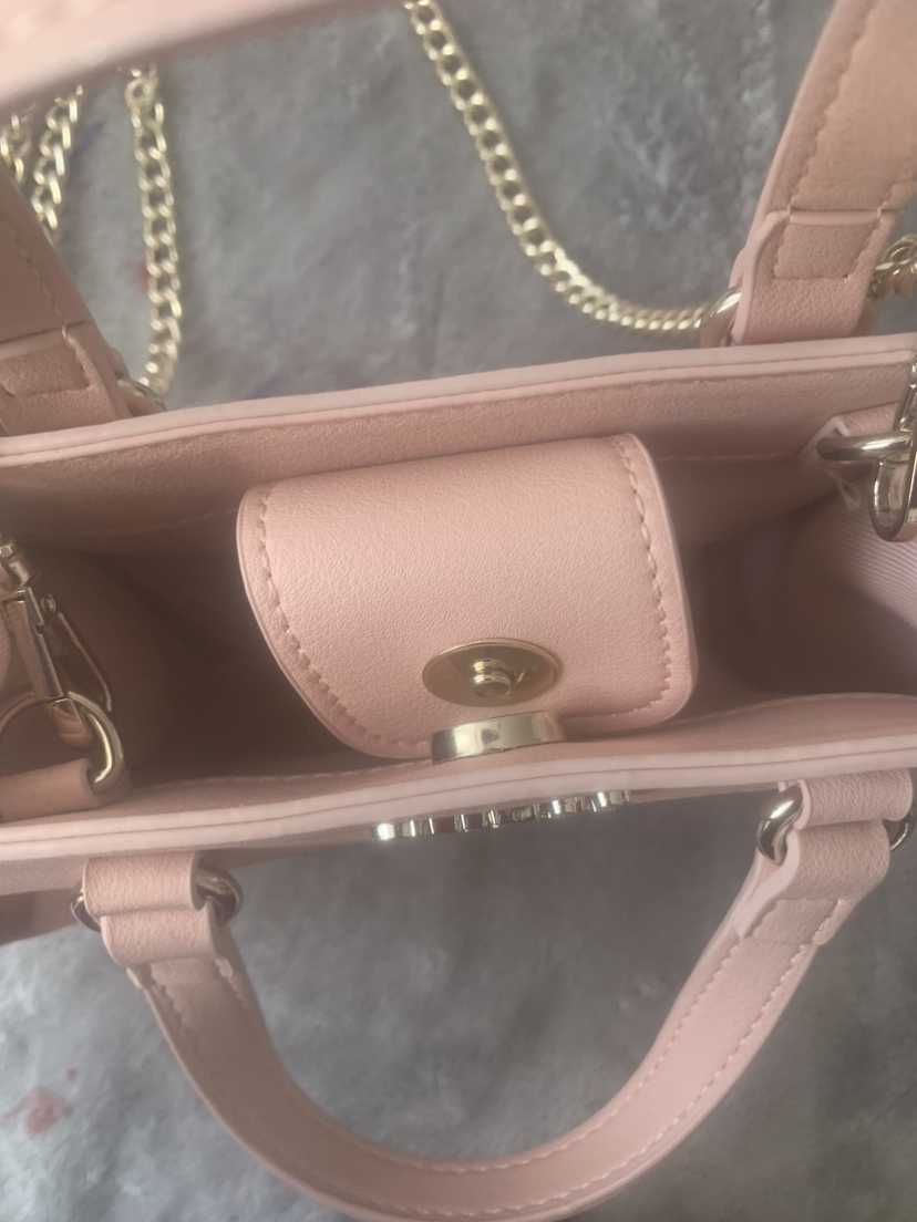 Pink guess bag with chain strap - photo 2