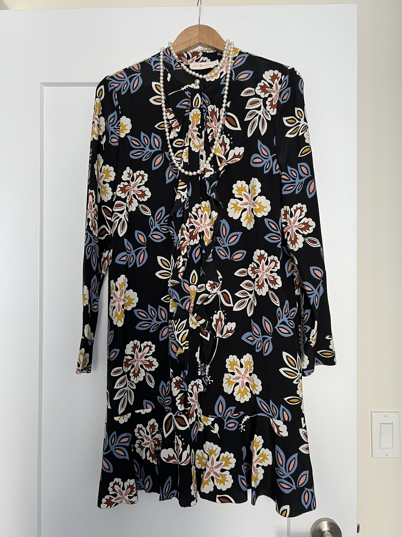 NEW Tory Burch Silk One Piece Dress Flower Pattern - photo 4