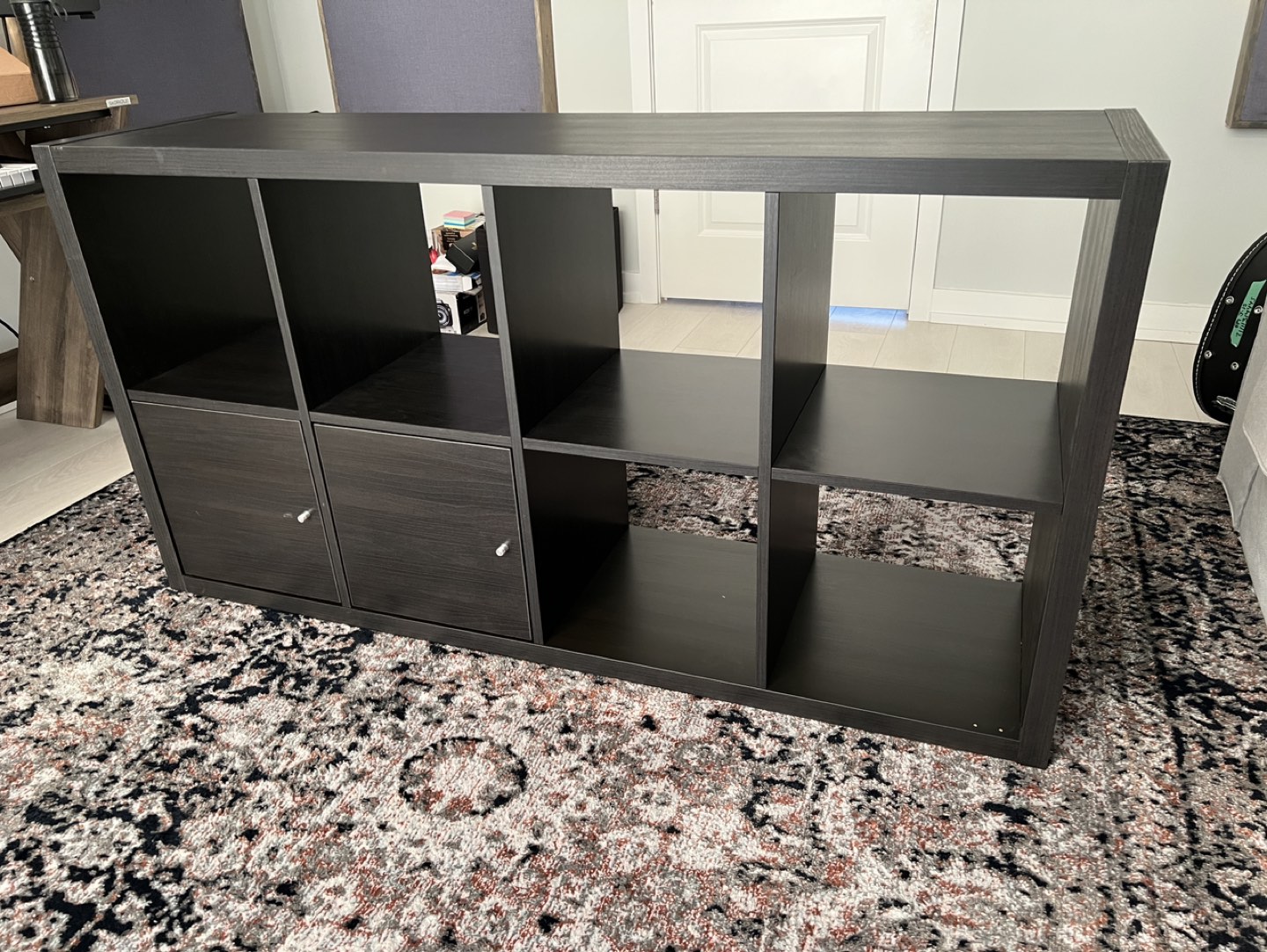 Ikea Kallax shelf unit with cabinet doors