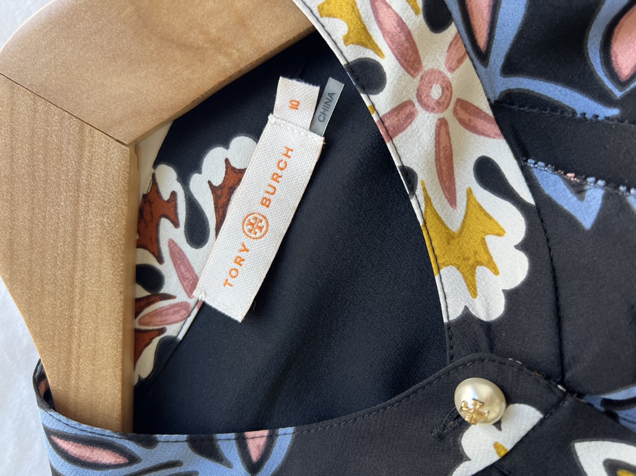 NEW Tory Burch Silk One Piece Dress Flower Pattern - photo 5