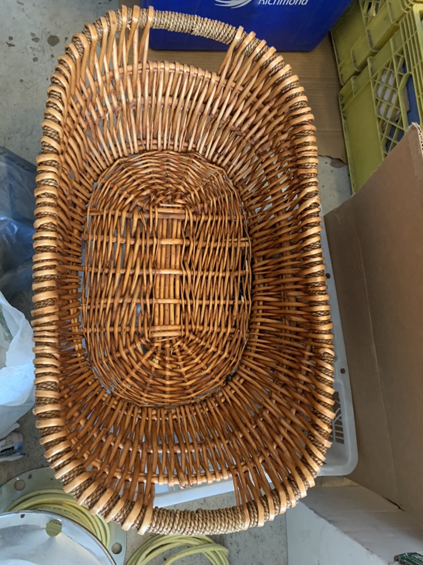 Large wooden basket thumbnail