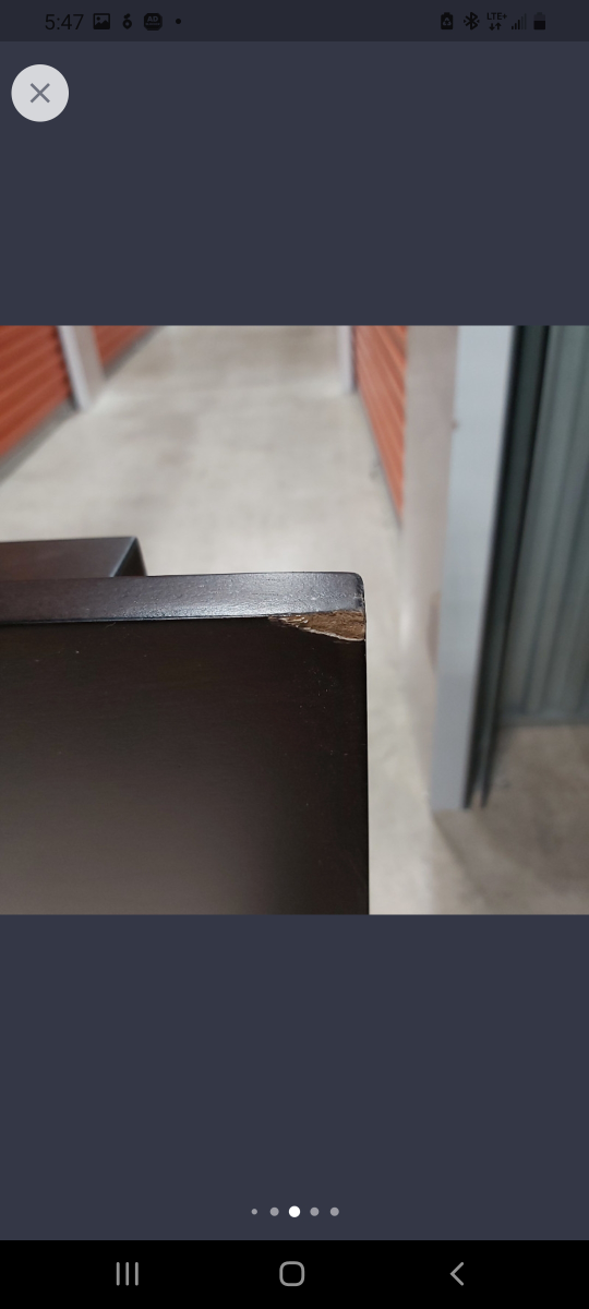 K LIVING Nellie Dining Table-EXPRESSO T-3648 Need Repair image indicator(4)