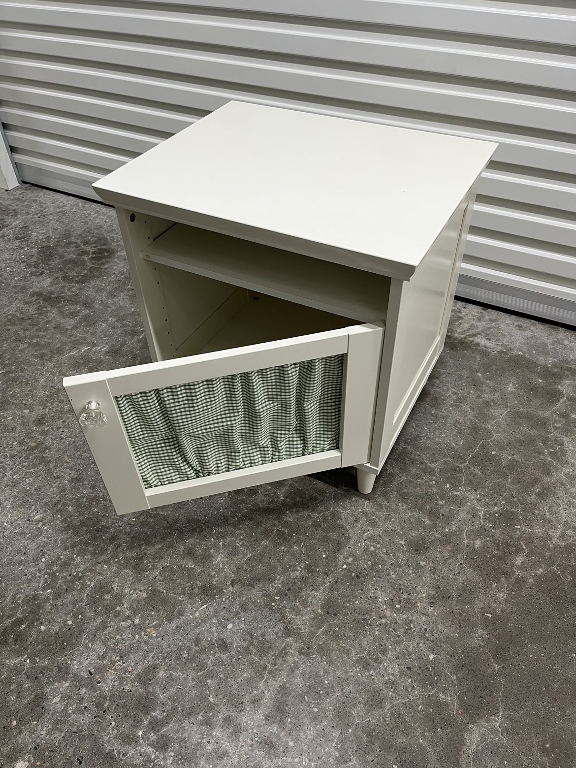 Cream IKEA nightstand/side table - photo 2