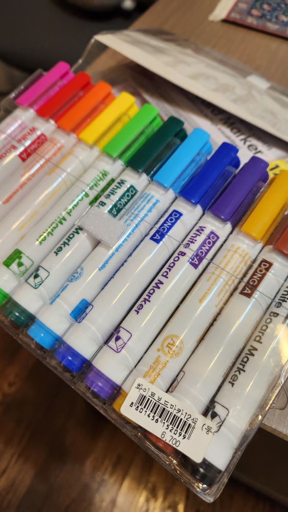 2 sets of White Board Marker 12 colors image indicator(2)