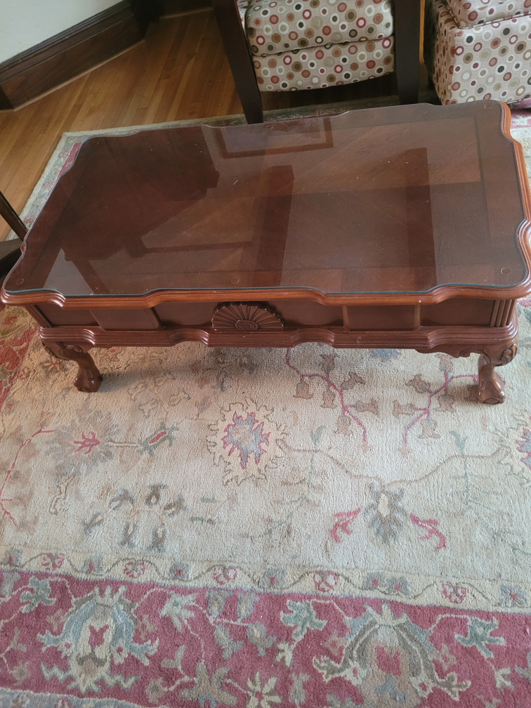 glass coffee table - photo 2