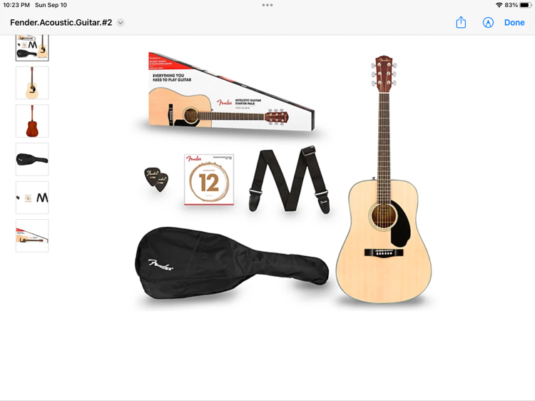 *BRAND NEW* Fender CD-60S Acoustic Guitar Pack Natural - photo 2